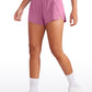 Feathery-Fit Soft High Rise Split Dolphin Mesh Liner Shorts 2.5''