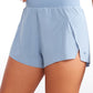 Feathery-Fit Soft High Rise Split Dolphin Mesh Liner Shorts 2.5''