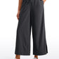 Feathery-Fit Soft Wide Leg High Waisted Capri Pants with Pockets 25''