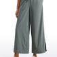 Feathery-Fit Soft Wide Leg High Waisted Capri Pants with Pockets 25''