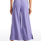 Feathery-Fit Soft Wide Leg High Waisted Capri Pants with Pockets 25''