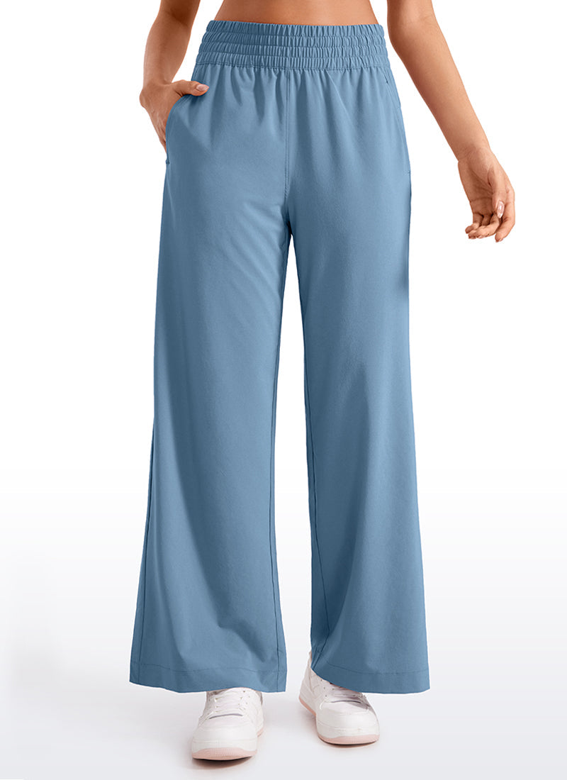 Feathery-Fit Soft High Rise Wide Leg Pants with Pockets 30"