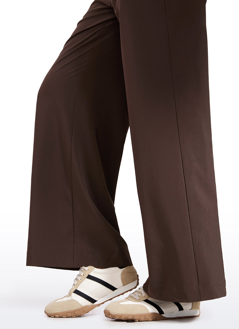 Feathery-Fit Soft High Rise Wide Leg Pants with Pockets 30"