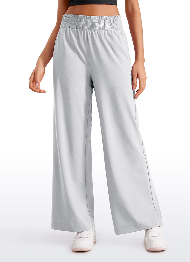 Feathery-Fit Soft High Rise Wide Leg Pants with Pockets 30"