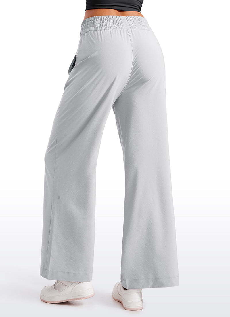 Feathery-Fit Soft High Rise Wide Leg Pants with Pockets 30"