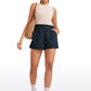 Feathery-Fit Soft High Waisted Linerless Golf Shorts with Pockets 3''