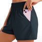 Feathery-Fit Soft High Waisted Linerless Golf Shorts with Pockets 3''