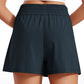 Feathery-Fit Soft High Waisted Linerless Golf Shorts with Pockets 3''