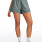 Feathery-Fit Soft High Waisted Linerless Golf Shorts with Pockets 3''