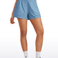 Feathery-Fit Soft High Waisted Linerless Golf Shorts with Pockets 3''