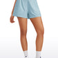 Feathery-Fit Soft High Waisted Linerless Golf Shorts with Pockets 3''