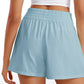 Feathery-Fit Soft High Waisted Linerless Golf Shorts with Pockets 3''