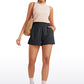 Feathery-Fit Soft High Waisted Linerless Golf Shorts with Pockets 3''