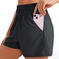 Feathery-Fit Soft High Waisted Linerless Golf Shorts with Pockets 3''