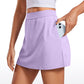 Feathery-Fit Soft High Waisted Skort with Pockets