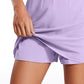 Feathery-Fit Soft High Waisted Skort with Pockets