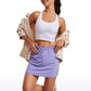 Feathery-Fit Soft High Waisted Skort with Pockets