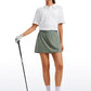 Feathery-Fit Soft High Waisted Golf Skirts with Pockets 14''