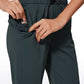 Stretch Drawstring High Waist 7/8 Pants with Pockets 27''