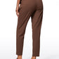 Stretch Drawstring High Waist 7/8 Pants with Pockets 27''