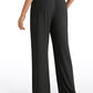 Ribbed High Rise Wide Leg Sweatpants with Pockets 30.5"