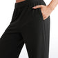 Ribbed High Rise Wide Leg Sweatpants with Pockets 30.5"