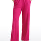 Ribbed High Rise Wide Leg Sweatpants with Pockets 30.5"