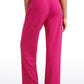 Ribbed High Rise Wide Leg Sweatpants with Pockets 30.5"