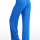 Ribbed High Rise Wide Leg Sweatpants with Pockets 30.5"