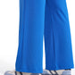 Ribbed High Rise Wide Leg Sweatpants with Pockets 30.5"