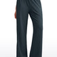 Ribbed High Rise Wide Leg Sweatpants with Pockets 30.5"