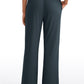 Ribbed High Rise Wide Leg Sweatpants with Pockets 30.5"