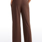 Ribbed High Rise Wide Leg Sweatpants with Pockets 30.5"