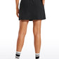 Ribbed High Waist A Line Pocketed Tennis Skirts 14''