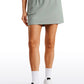 Ribbed High Waist A Line Pocketed Tennis Skirts 14''