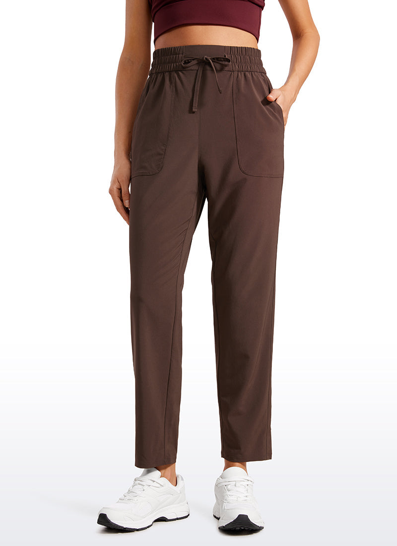 Feathery-Fit Soft Casual Workout Pants with Pockets 27"