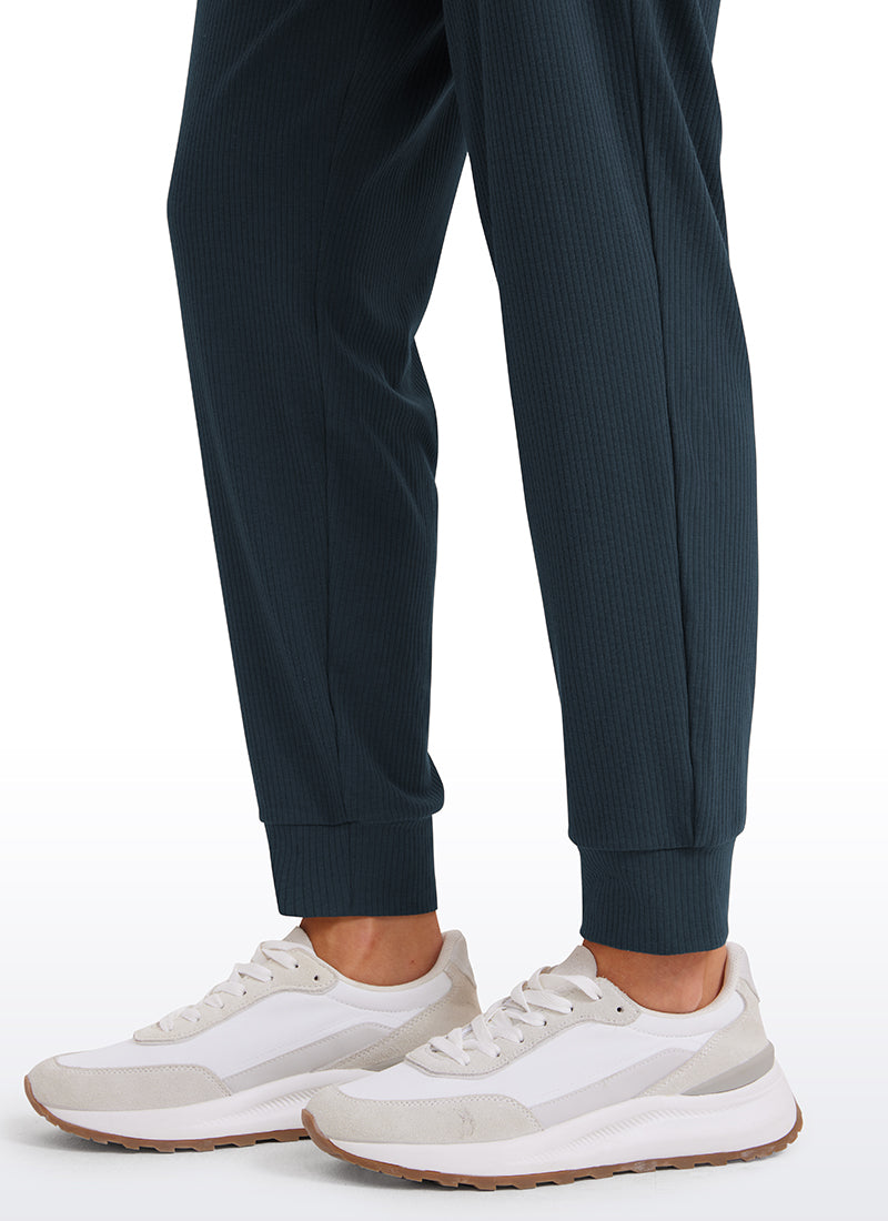 Ribbed Pockets Sweatpants 28"