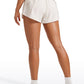 Feathery-Fit Soft High Rise Ruffled Trim Shorts 3''