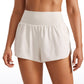 Feathery-Fit Soft High Rise Ruffled Trim Shorts 3''