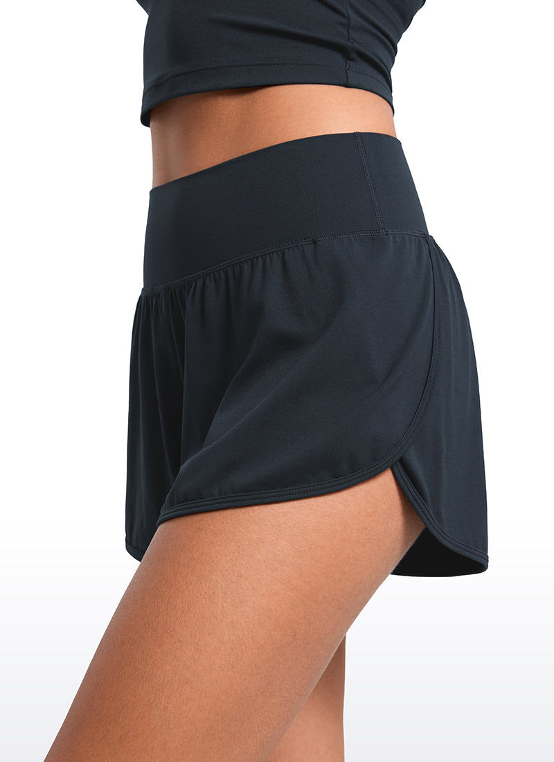 Butterluxe-Light High Waisted Dolphin Shorts 2.5"