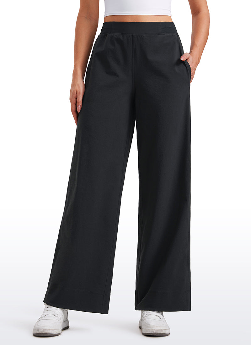 Stretch Wide Leg Casual Pants 30"