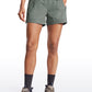 Ripstop Mid-Rise Hiking Shorts with Zip Pockets 4''