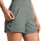 Ripstop Mid-Rise Hiking Shorts with Zip Pockets 4''