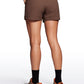 Ripstop Mid-Rise Hiking Shorts with Zip Pockets 4''