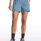 Ripstop Mid-Rise Hiking Shorts with Zip Pockets 4''