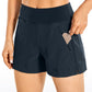 Ripstop Mid-Rise Hiking Shorts with Zip Pockets 4''