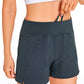 Ripstop Mid-Rise Hiking Shorts with Zip Pockets 4''