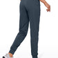 Striped Joggers with Pockets 28'' - Ruched