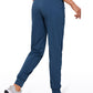 Striped Joggers with Pockets 28'' - Ruched