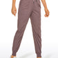 Striped Joggers with Pockets 28'' - Ruched